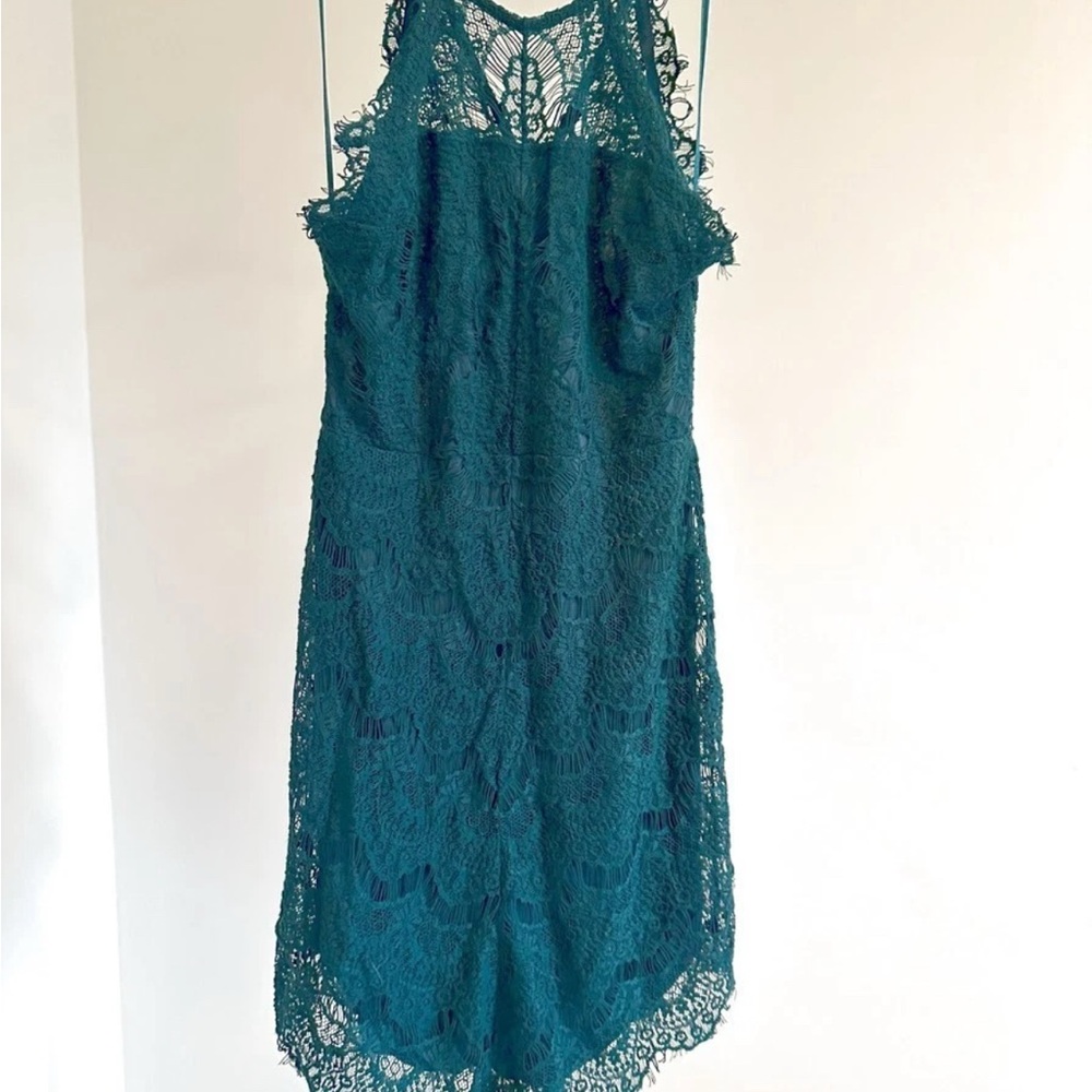 Free People Teal Lace Dress